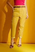 Chartreuse Paperbag Jean