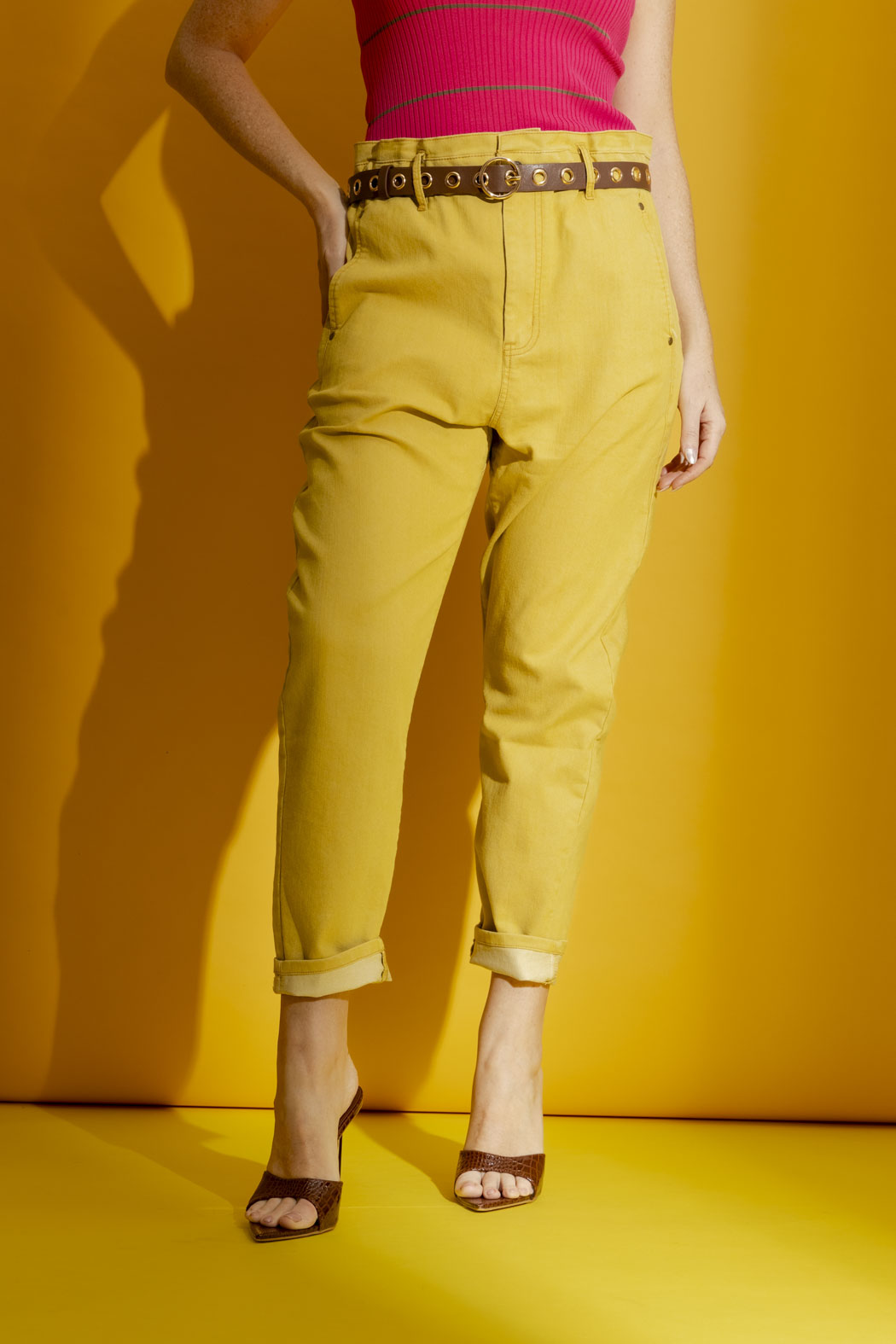 Chartreuse Paperbag Jean