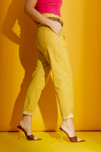 Chartreuse Paperbag Jean