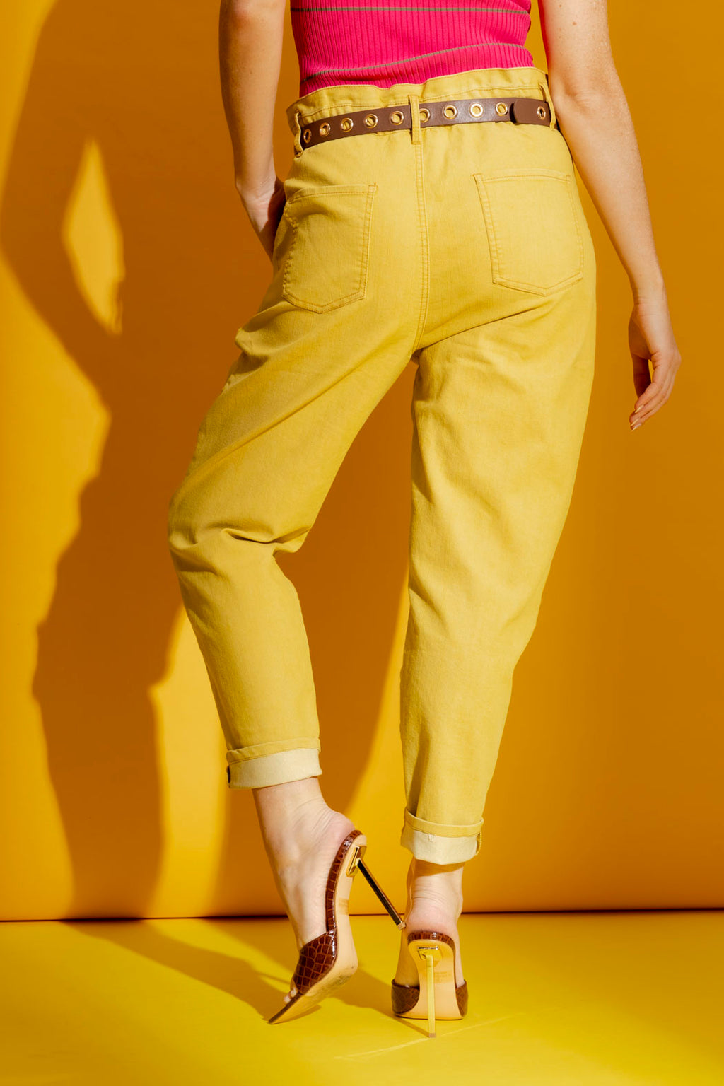 Chartreuse Paperbag Jean