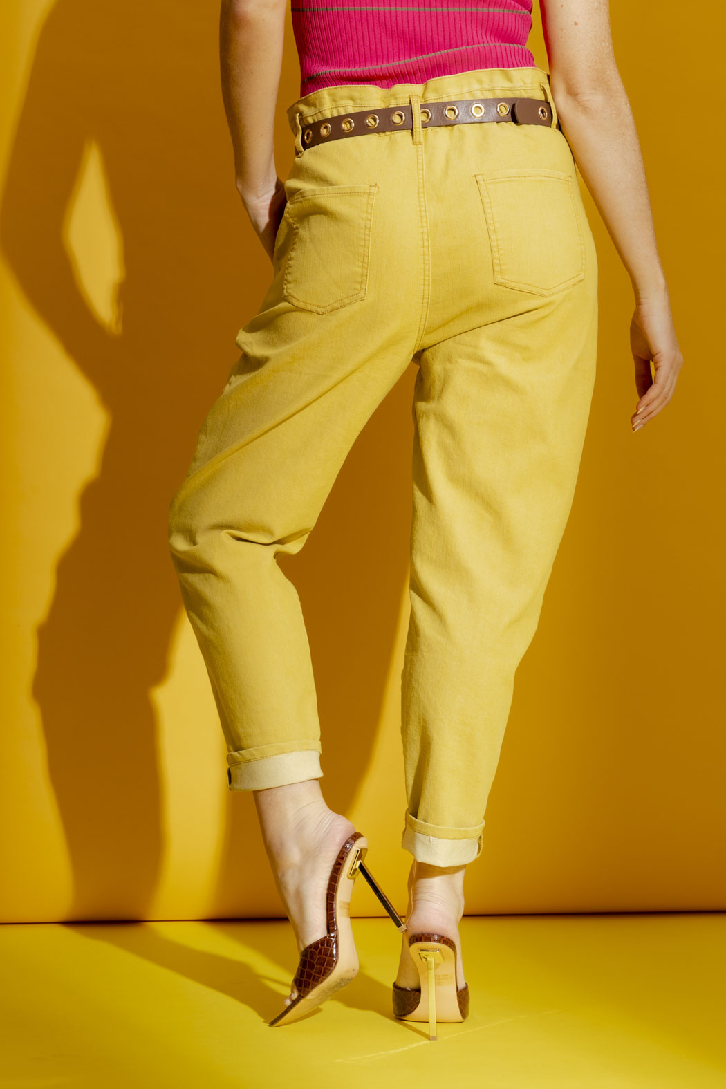 Chartreuse Paperbag Jean