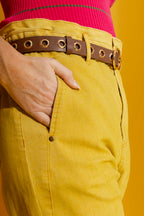 Chartreuse Paperbag Jean