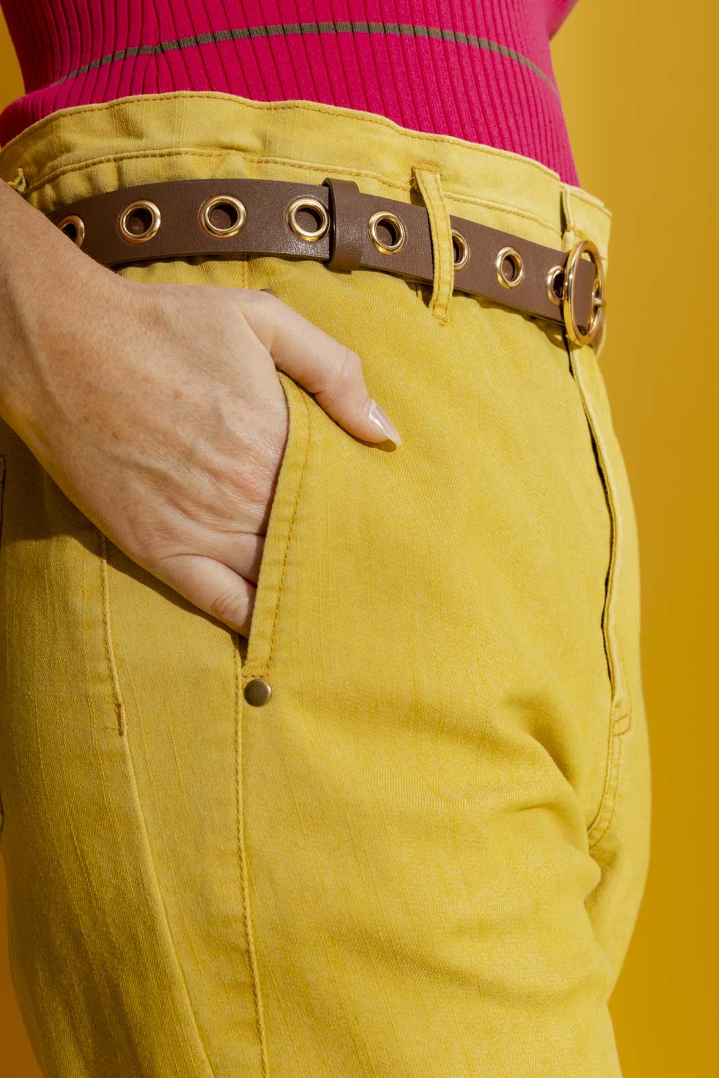 Chartreuse Paperbag Jean