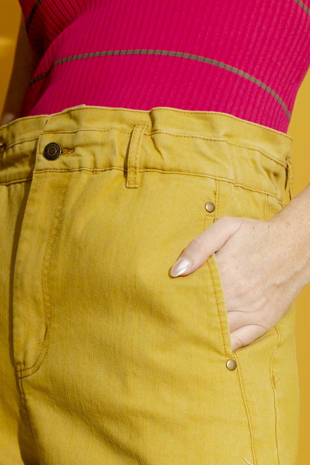 Chartreuse Paperbag Jean