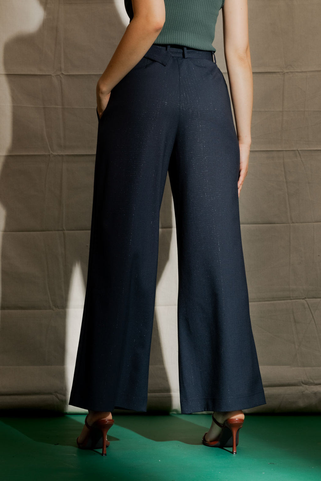 Navy Cleo Pant