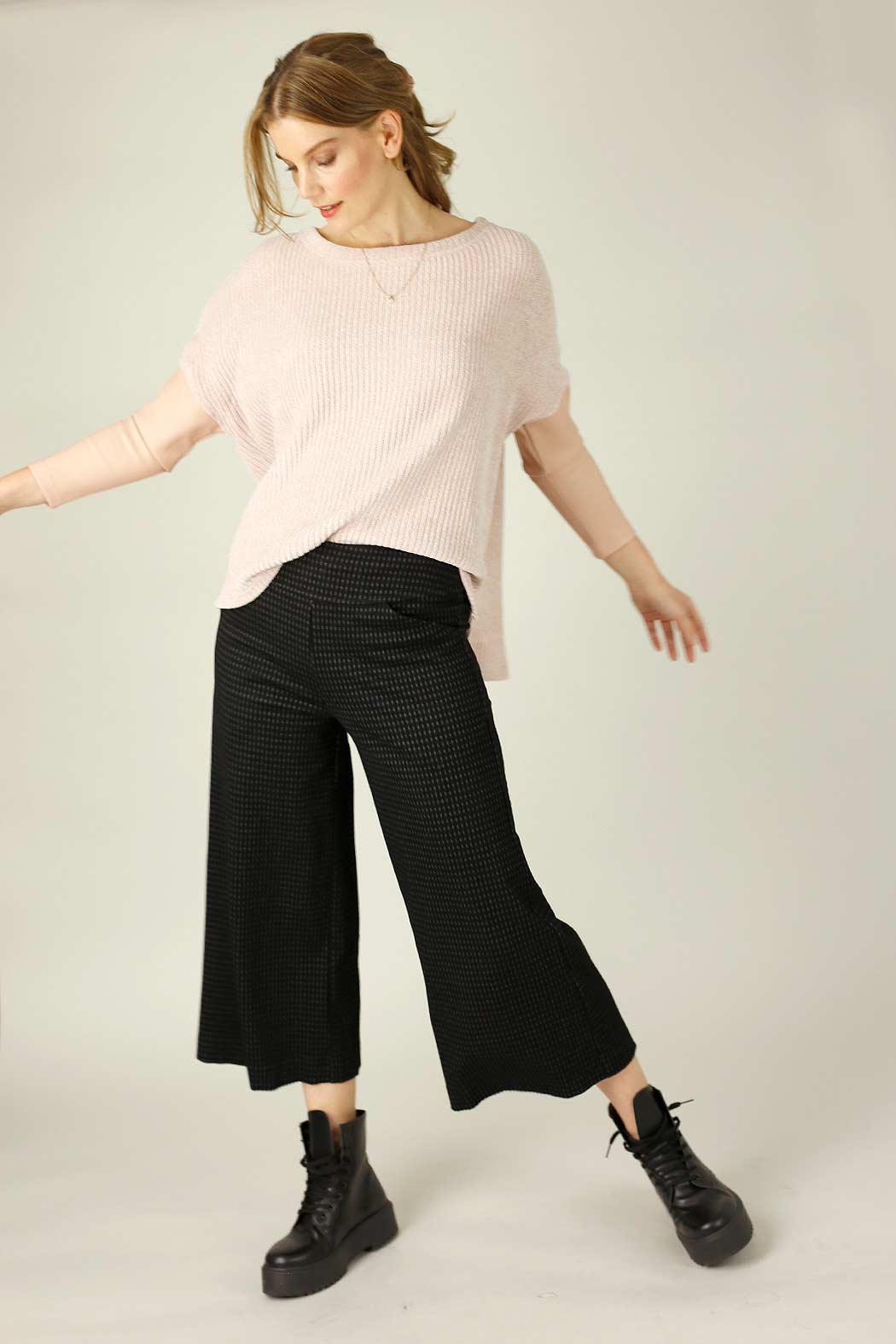 Pink Velour Delta Jumper