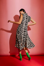 Ivory Hearts Ruffle Maxi Dress