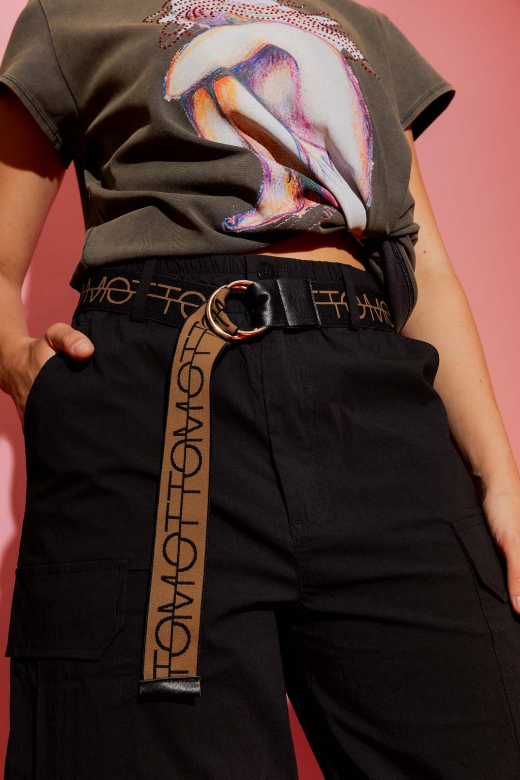 Logo Elasticated Belt