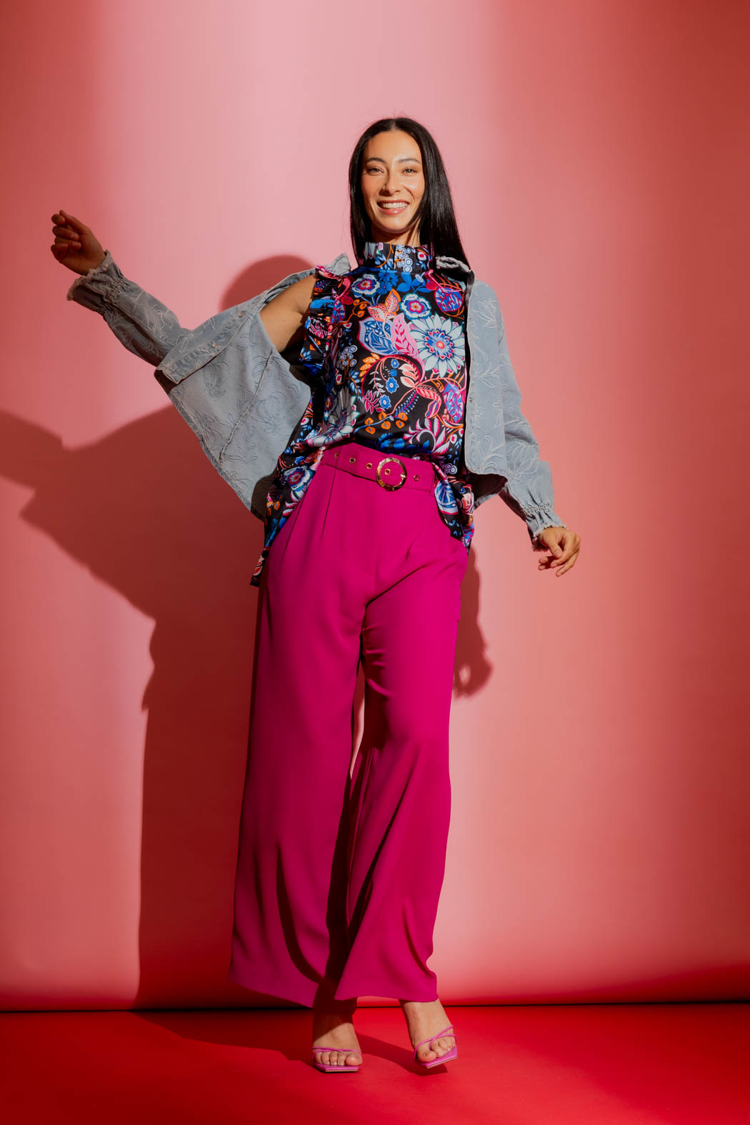 Fuchsia Euro Cleo Pant