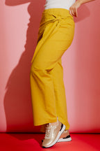 Marigold Linen Sarong Tie Pant