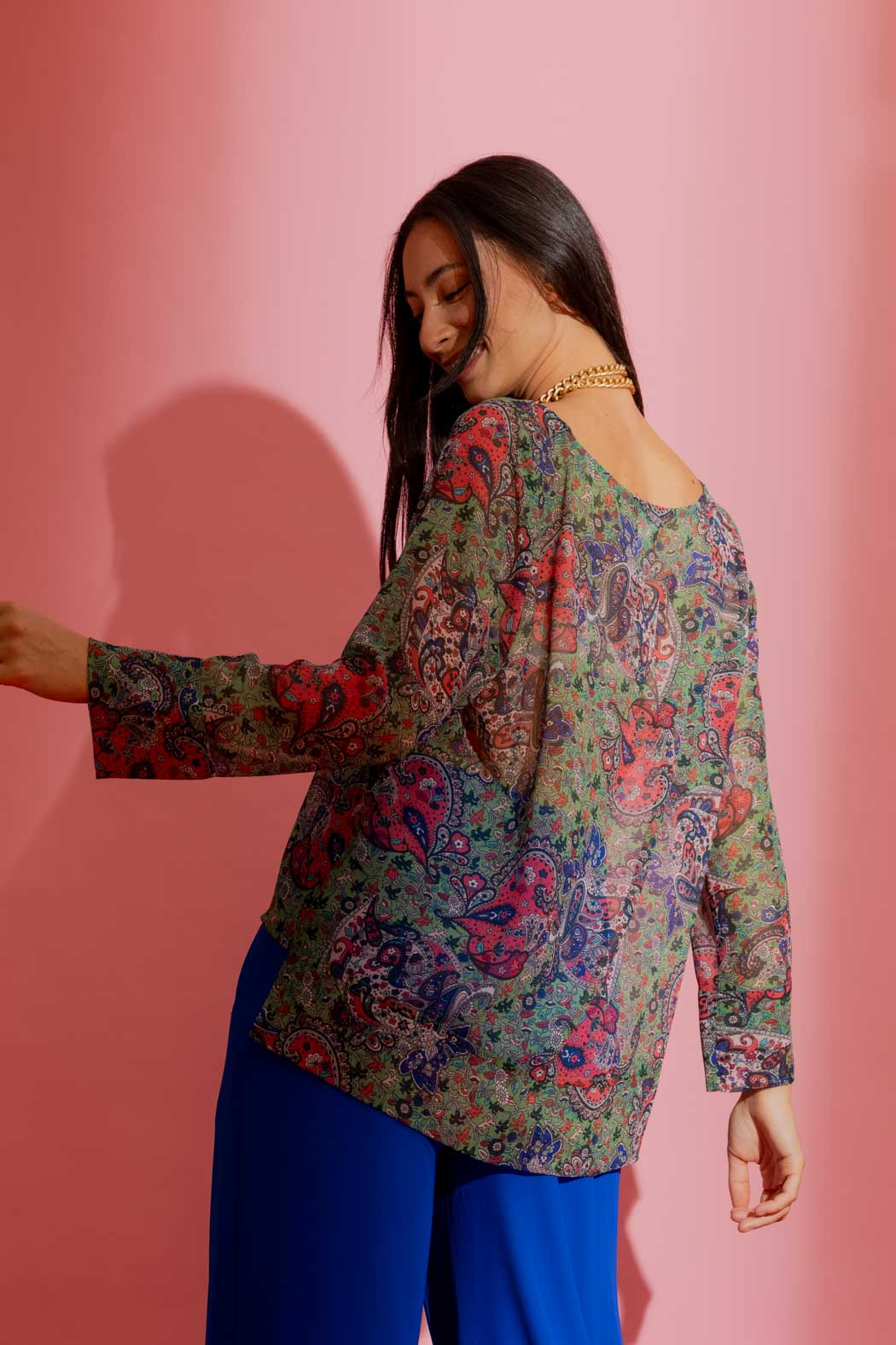 Paisley Chiffon Top