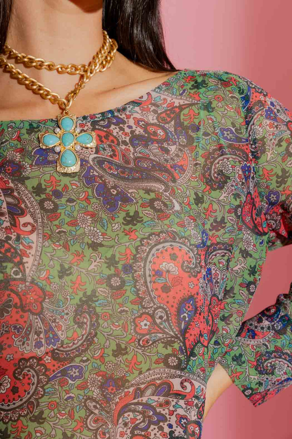 Paisley Chiffon Top