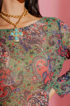 Paisley Chiffon Top