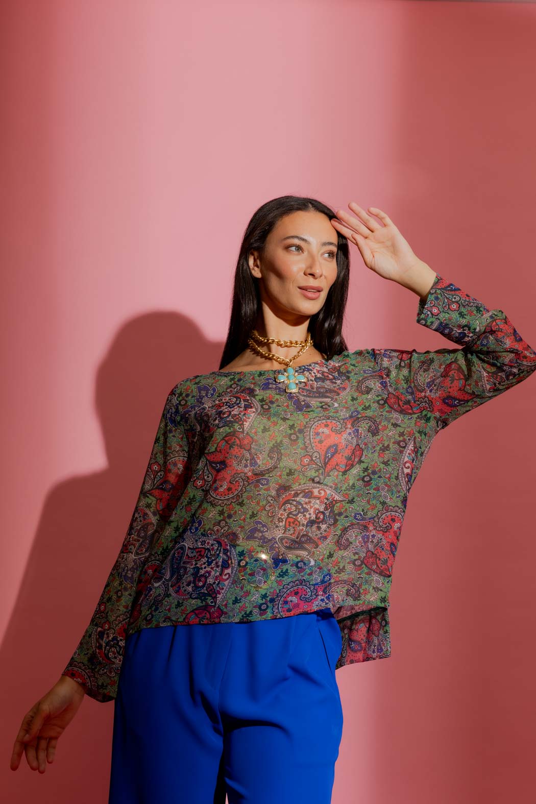 Paisley Chiffon Top