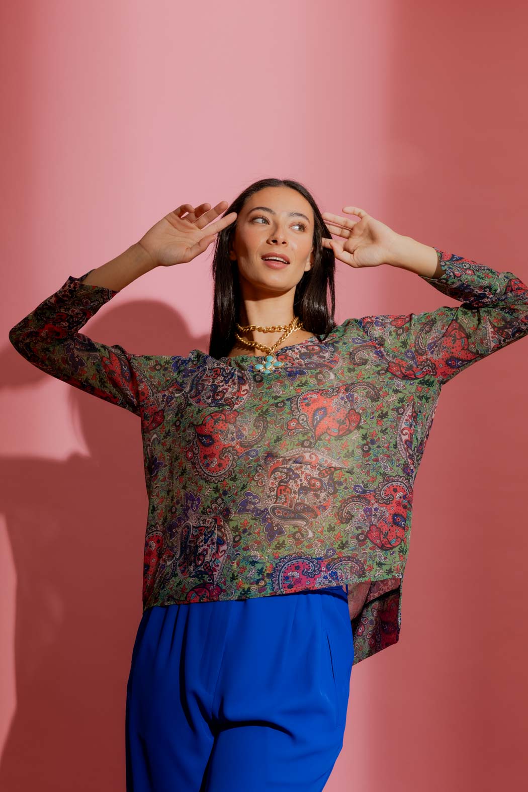 Paisley Chiffon Top