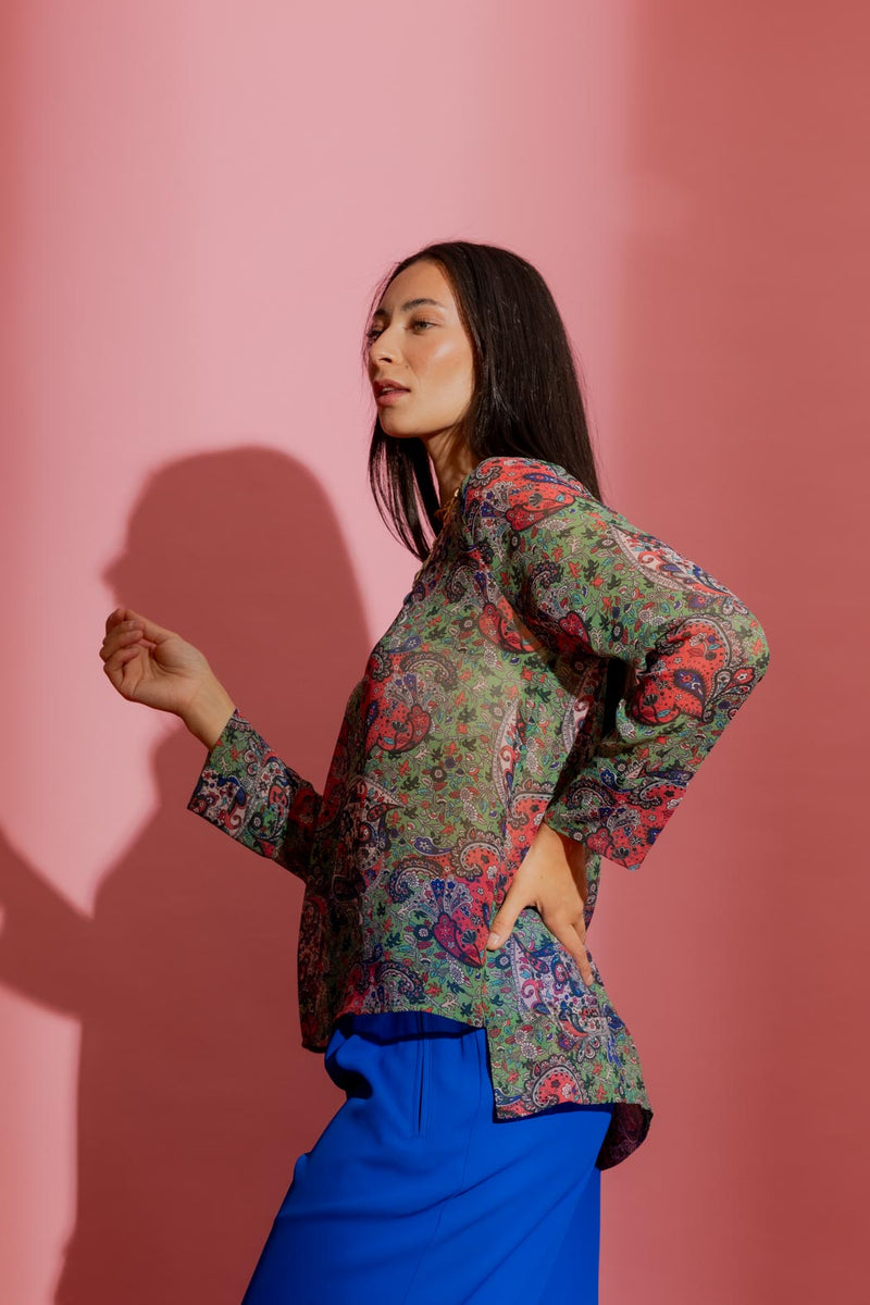 Paisley Chiffon Top