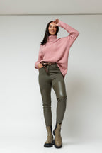 Khaki Ultra Spliced Pants - Final Sale