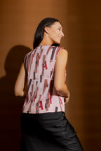 Pink Shapes Tailored Vest Pink Shapes
