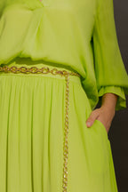 Gold Oval Chain Belt