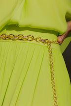 Gold Oval Chain Belt