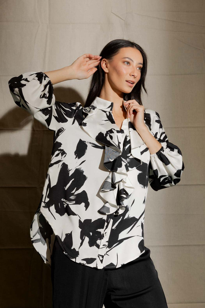 Black/white Cascade Shirt