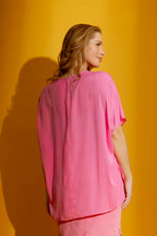 Pink Silky Bondi Top