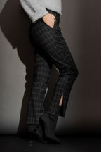 Charcoal Check Cigarette Pant Charcoal Check