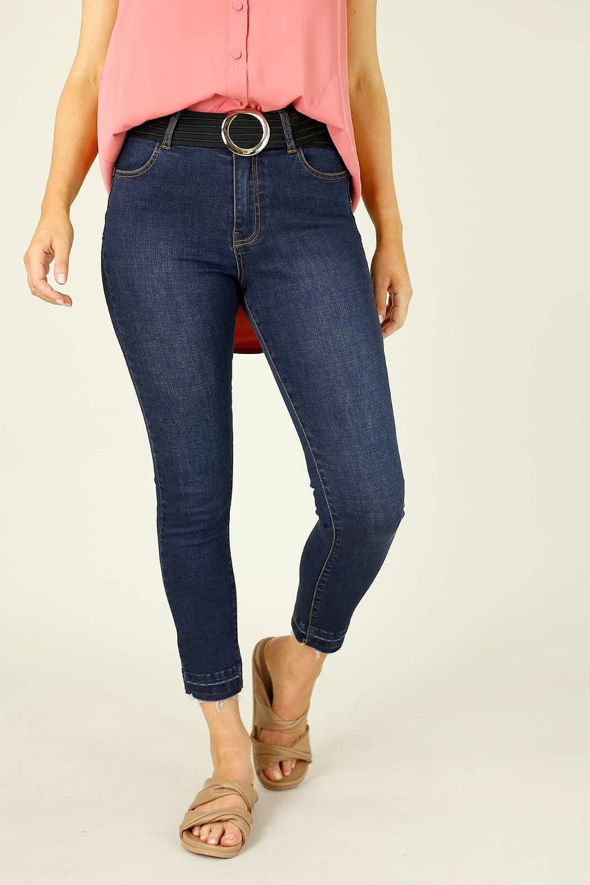 Silver Jean Belt Round - SALE