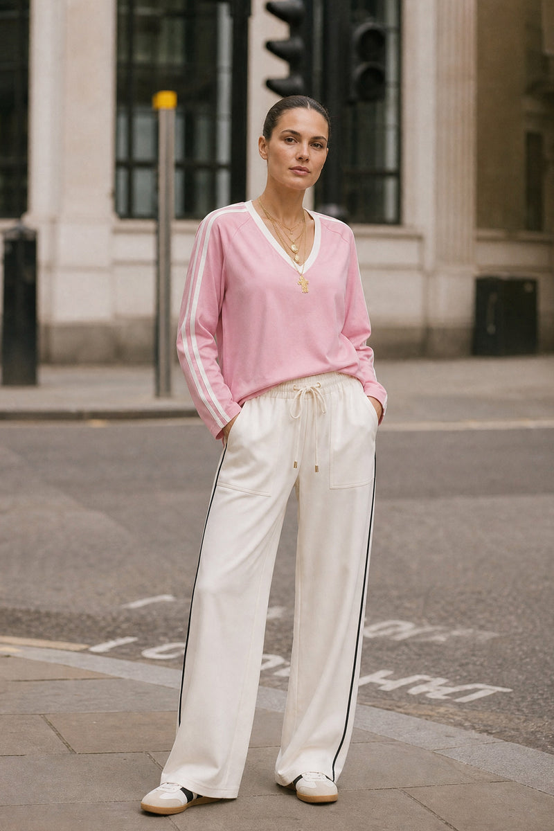 Ivory Euro Sport Drawstring Pant