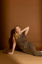 Khaki Washed Harlow Dress