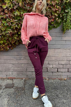 Wine Cargo Jogger Pant