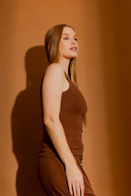 Rich Brown Tencel Body Cami Brown