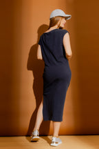 Navy Washed Harlow Dress