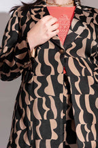 Black/Latte Summer Blazer