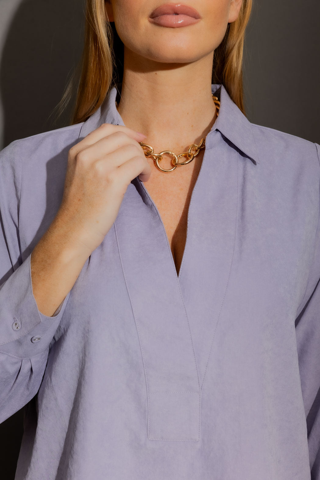 Warm Grey Brit Blogger Shirt Warm Grey