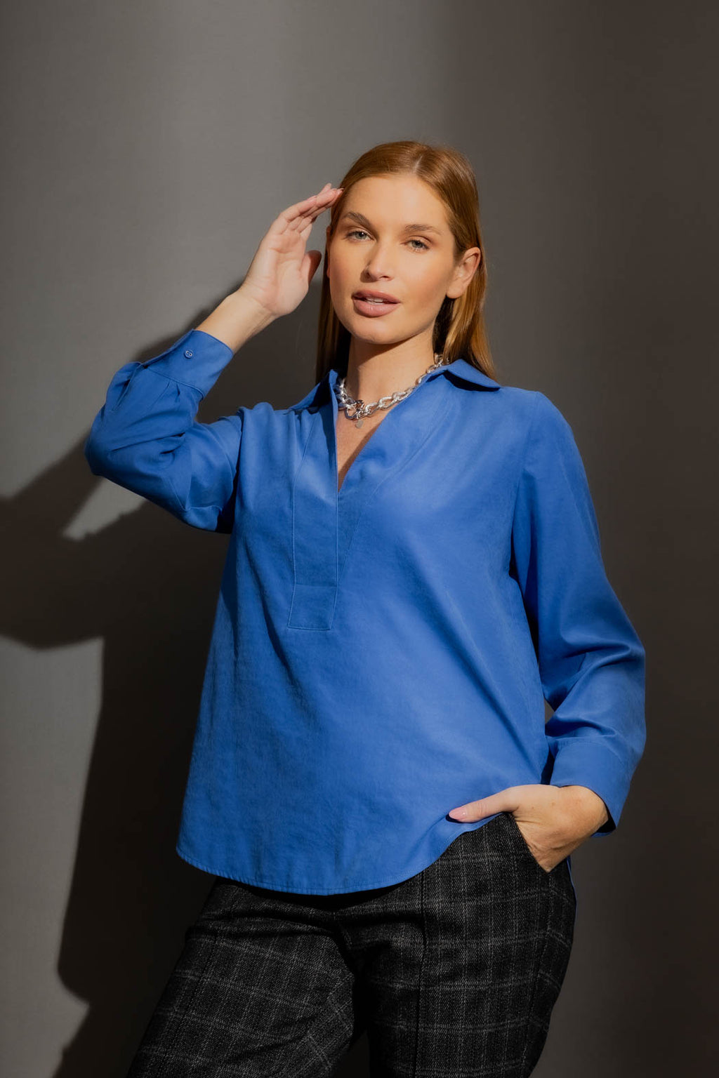 Cornflower Brit Blogger Shirt