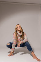 White Speckle Fluffy Love Jumper - Sale