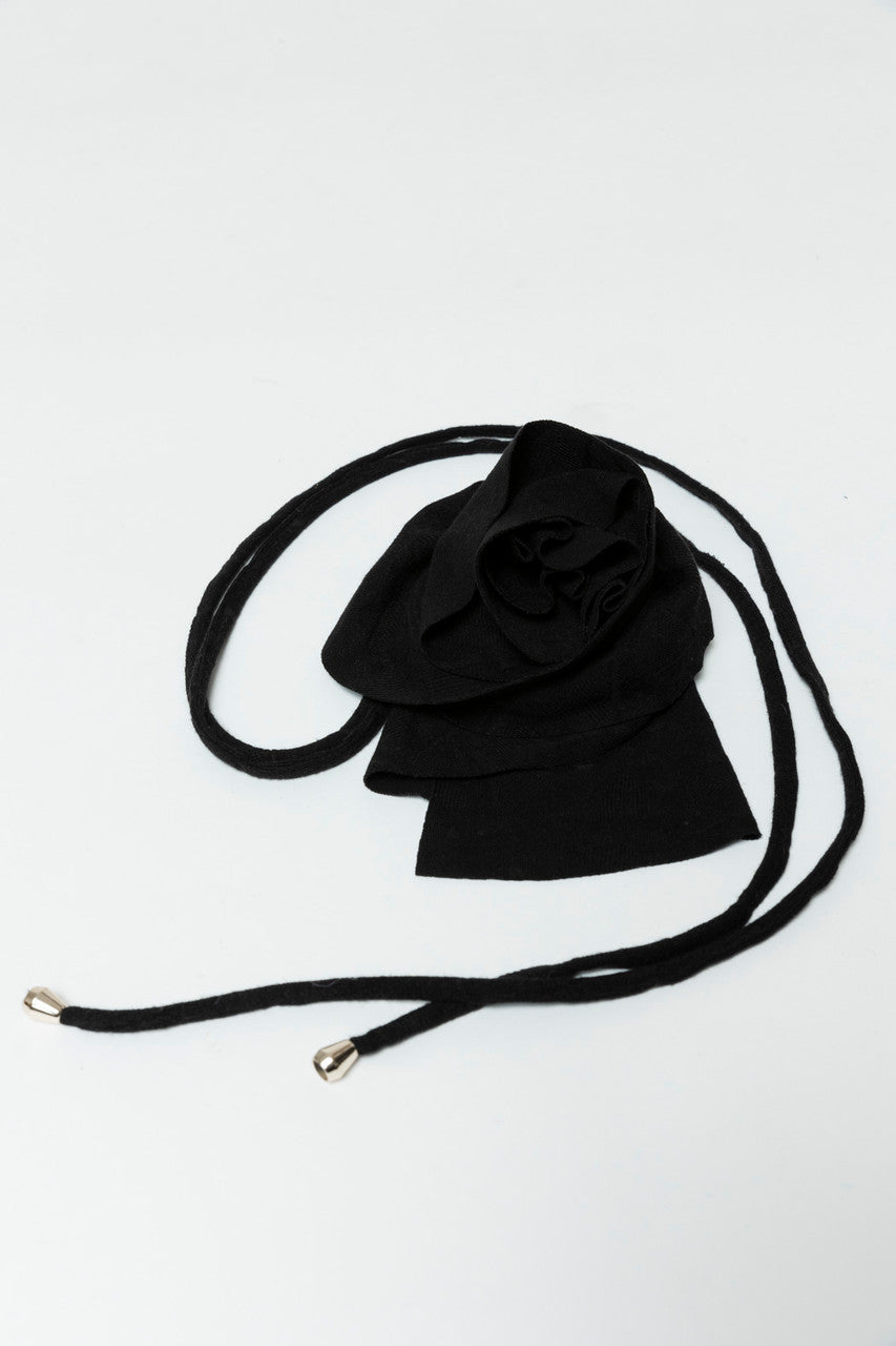 Black Rosette Belt