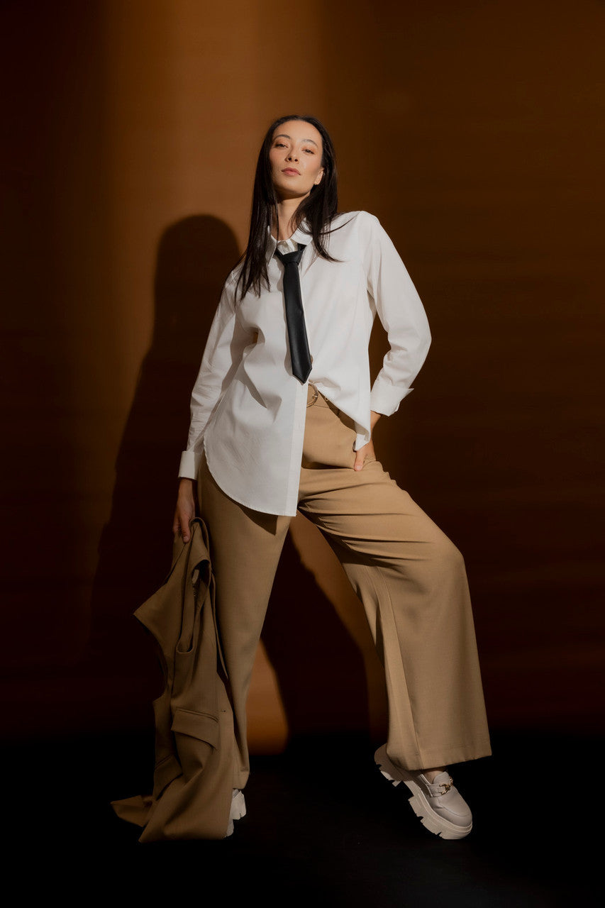 White Cotton Asana Shirt