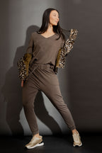 Cocoa Washed Long Sleeve Top