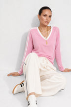 Pink Washed Cotton Rugby Top