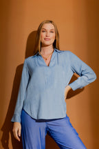 Chambray Brit Blogger Shirt