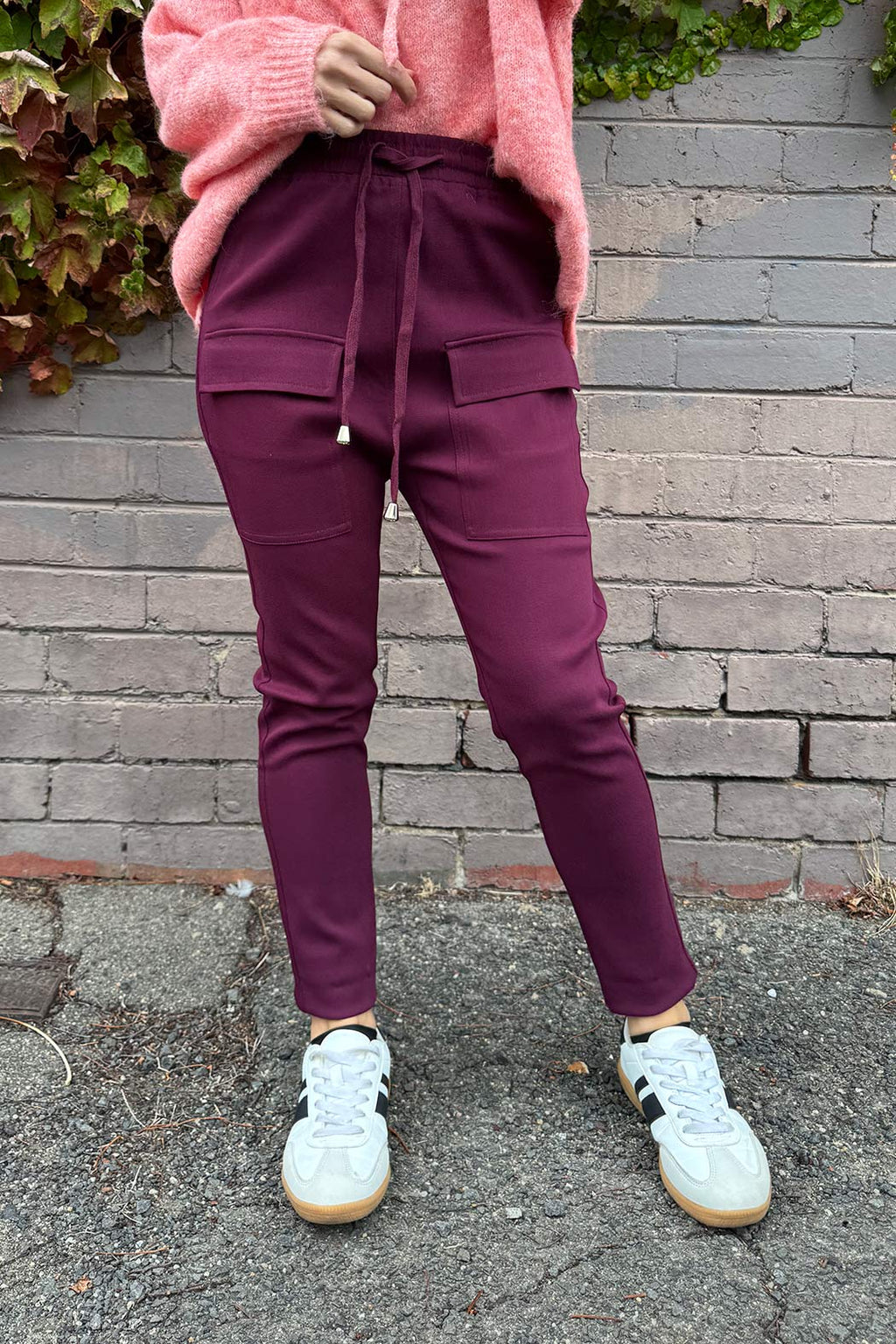 Wine Cargo Jogger Pant