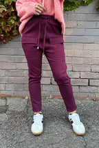 Wine Cargo Jogger Pant