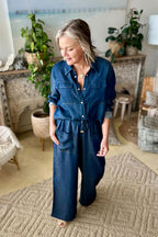 Dark Denim Tencel Cargo Pant Dark Denim
