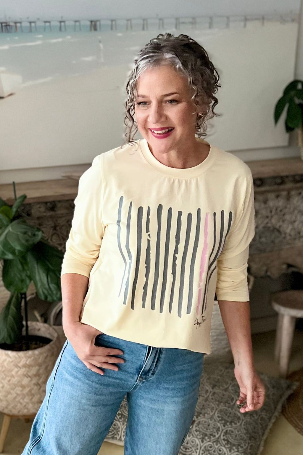 Lemon Lines Long Sleeve T-Shirt