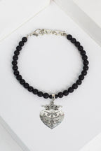 Black Lava Heart Necklace