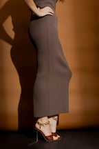 Cocoa Knit Tube Skirt Cocoa S