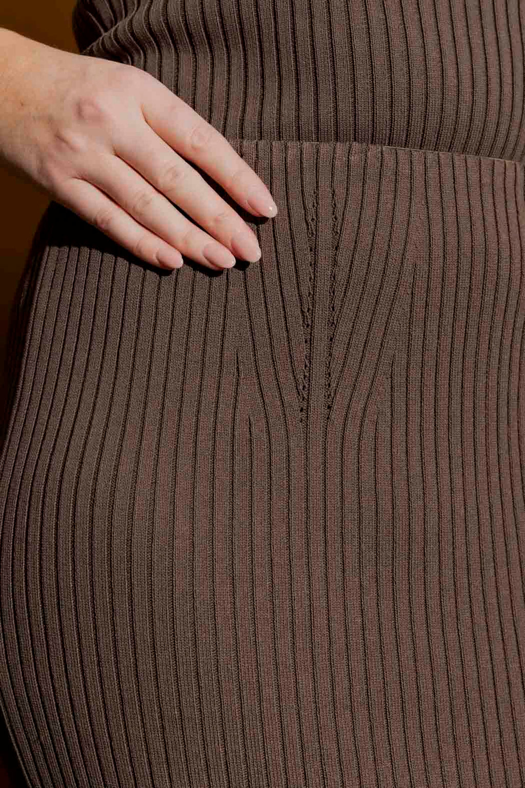 Cocoa Knit Tube Skirt Cocoa S