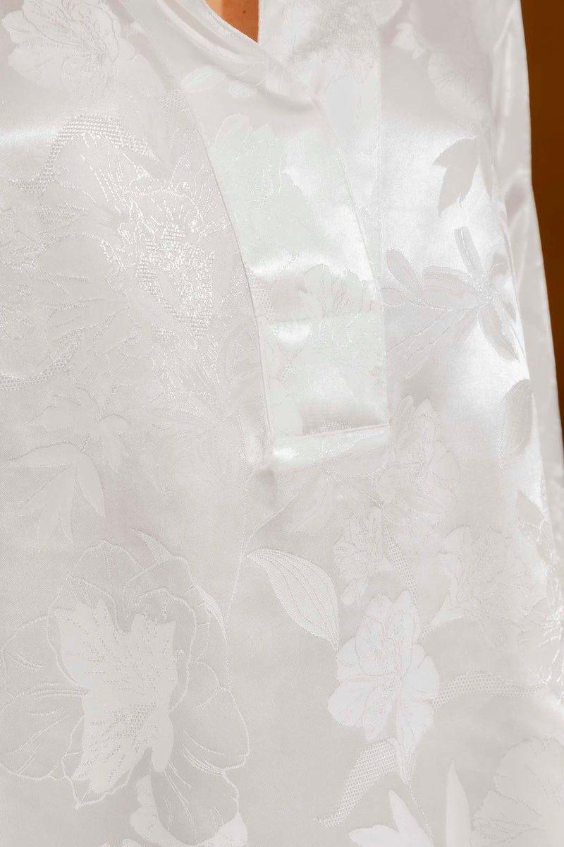 White Jacquard Milan Blogger Shirt